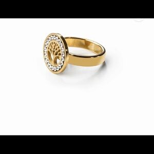 Tree of Life Ring Gold Size 7 Premium Stainless Steel